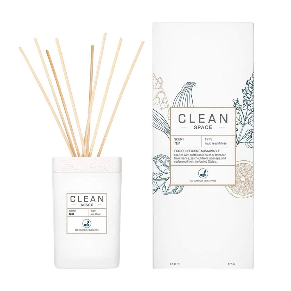CLEAN Space Liquid Reed Diffuser - Rain - 6.0 fl oz / 177 ml